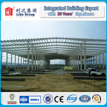 Large Span Steel Frame Portal Warehouse Construction